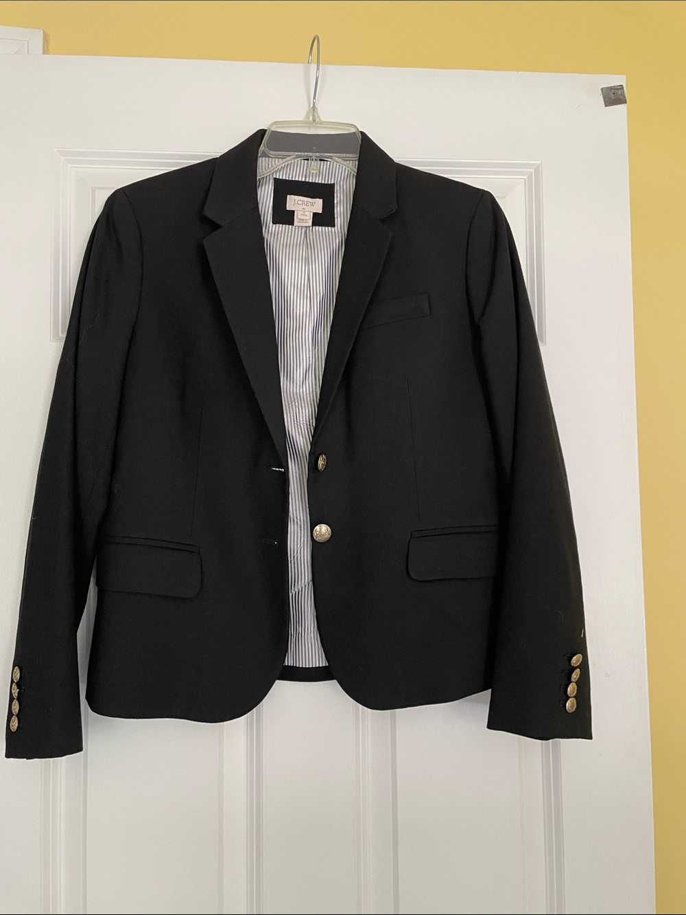 J. Crew Black Blazer with Gold Buttons